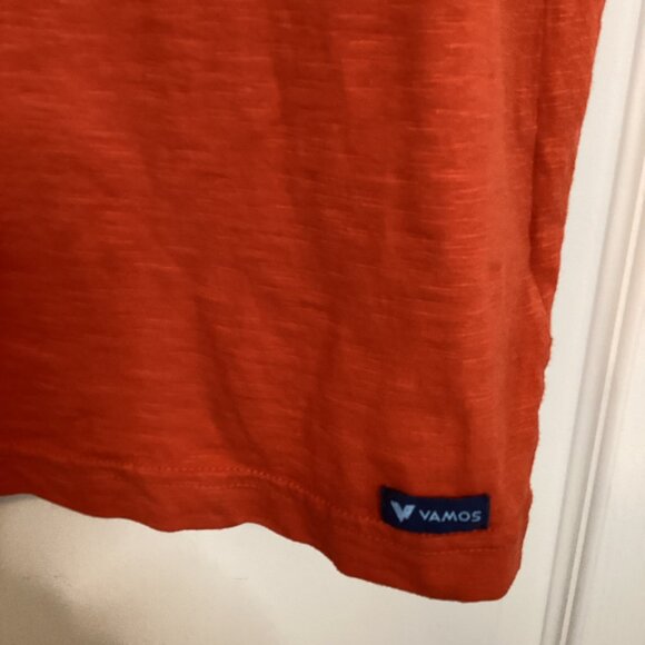 Vamos Men's Graphic Orange T-Shirt California 83 Surfing - Picture 4 of 7